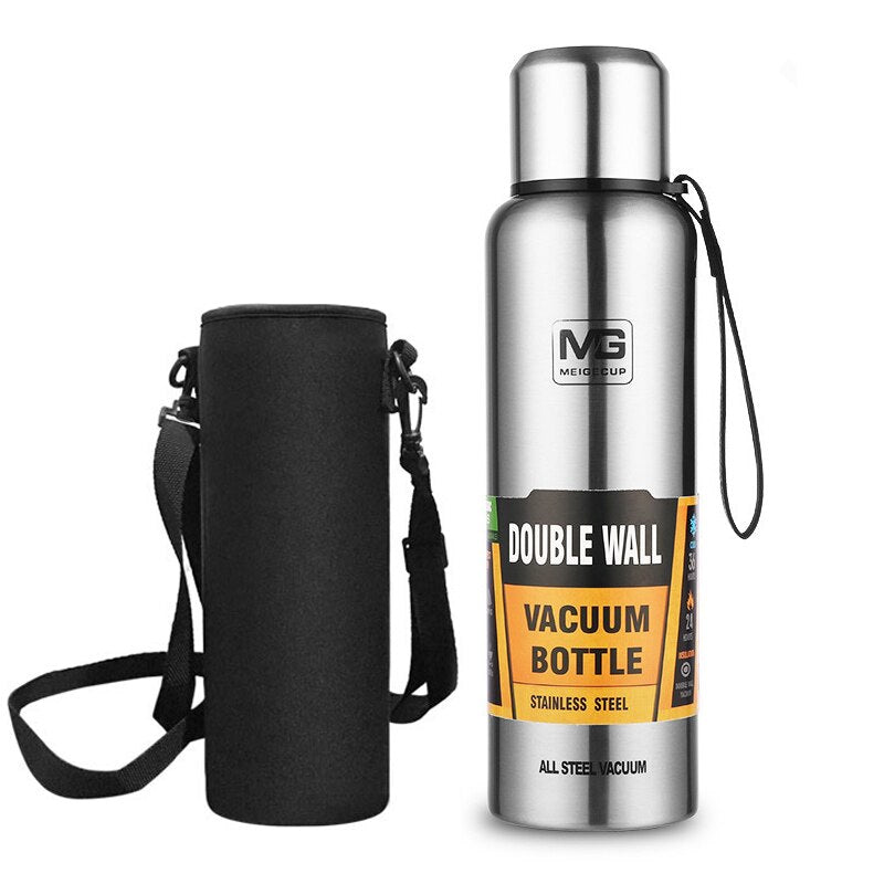 Russian Outdoor Thermos Stainless Steel Large Capacity Portable Double Wall Vacuum Flask Insulated Tumbler, 500/700/1000/1500ml