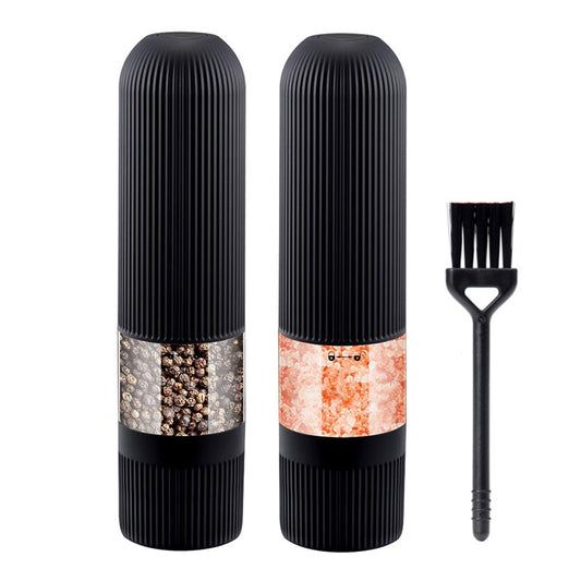 Salt and Pepper Mills,Electric Kitchen Spice Grinders Set With Bright Light,Adjustable Powered Shakers,Automatic One Hand Mills