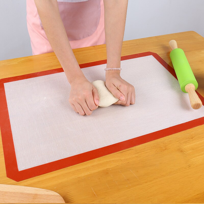 Silicone Baking Mat - Silicon Liner for Bake Pans&amp;Rolling- Macaron/Pastry/Cookie/Bun/Bread Making - Professional Grade Nonstick