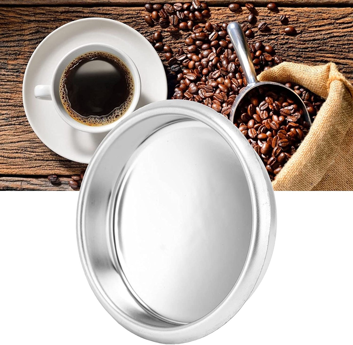 Stainless Steel Back Flush Insert Metal Blind Filter for Espresso Machine,Espresso Backflush Insert Cleaning Disc