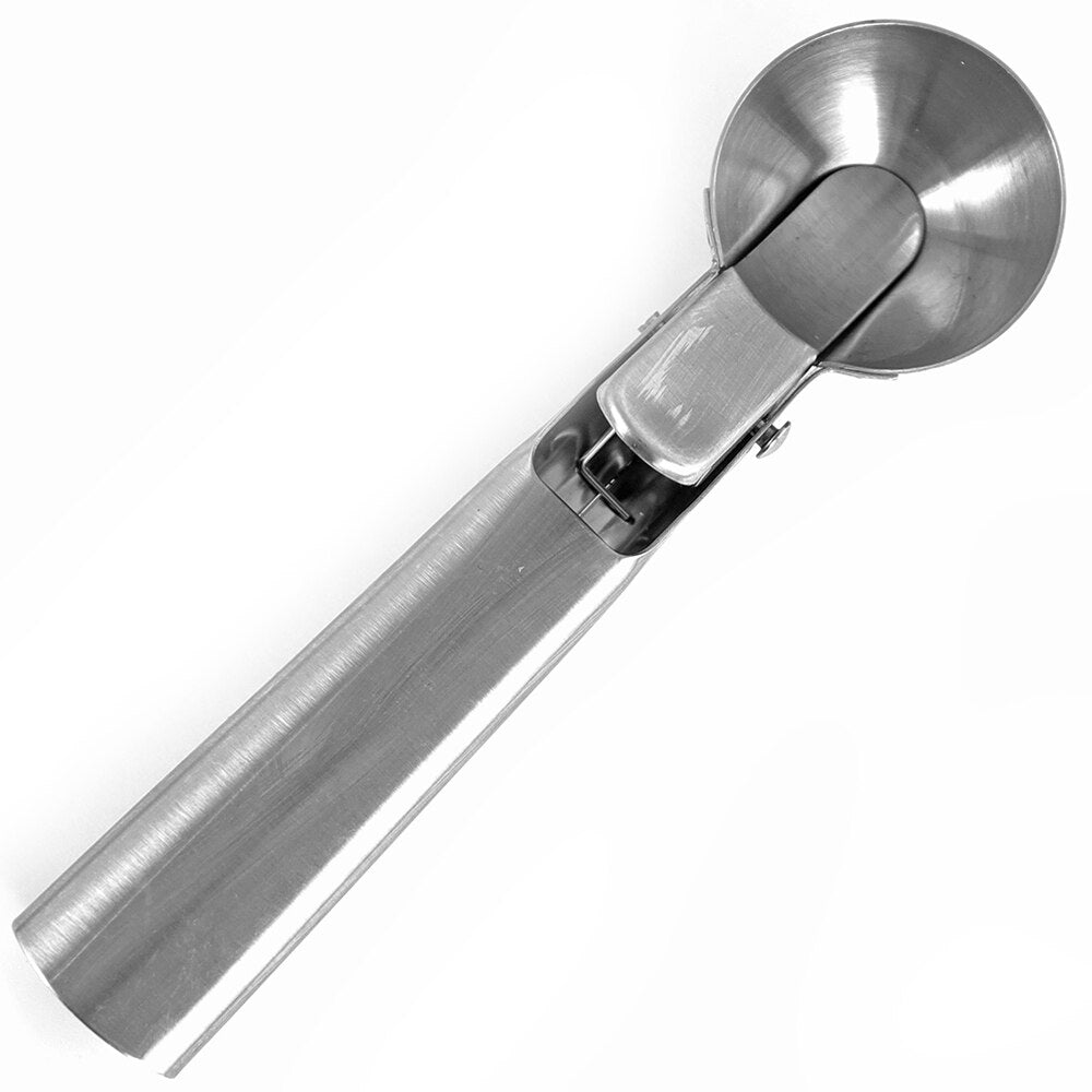 Stainless Steel Ice Cream Scoop with Trigger, Anti-Freeze Handle, Icecream Spoon Perfect for Gelatos, Frozen Yogurt, Sundaes