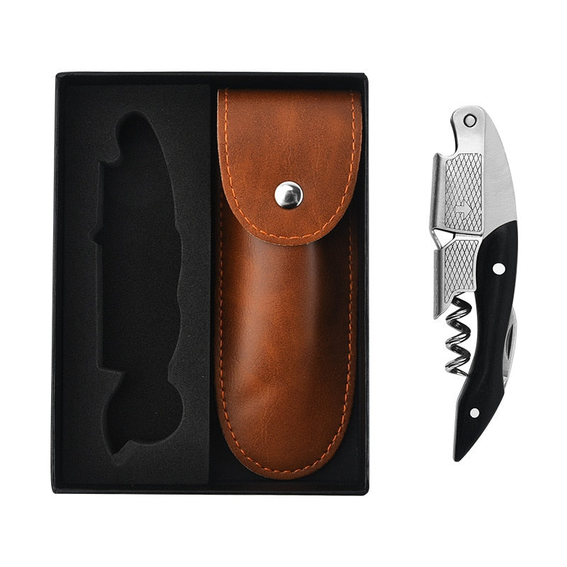 Waiter Corkscrew, Wine Bottle Opener, Wine Accessorie, Double Lever Wine Bottle Opener for Bartenders and Gifts