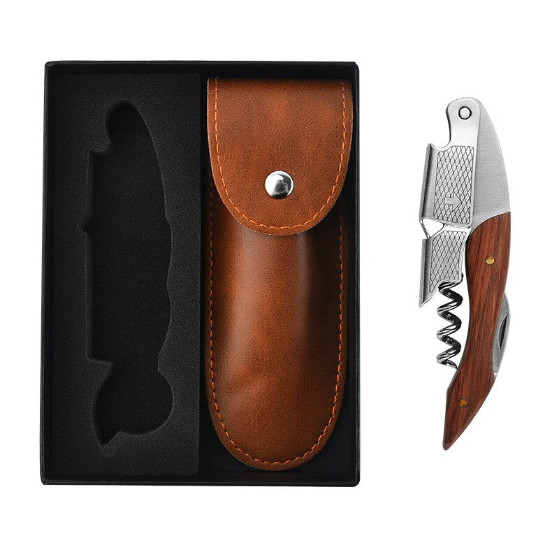 Waiter Corkscrew, Wine Bottle Opener, Wine Accessorie, Double Lever Wine Bottle Opener for Bartenders and Gifts