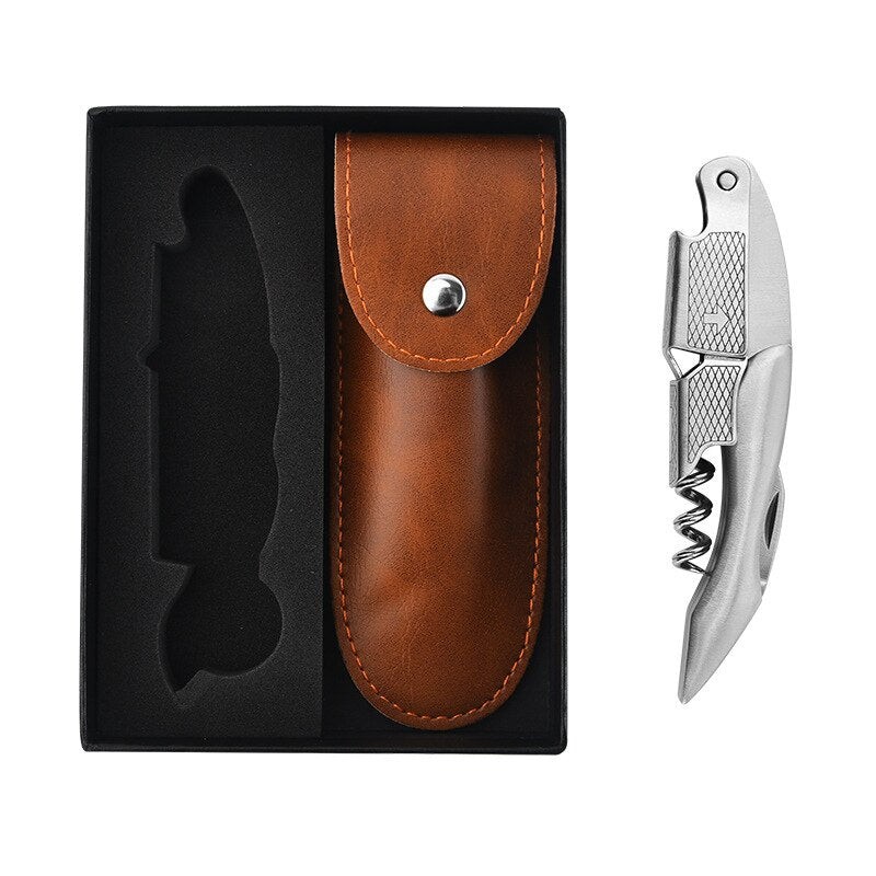 Waiter Corkscrew, Wine Bottle Opener, Wine Accessorie, Double Lever Wine Bottle Opener for Bartenders and Gifts