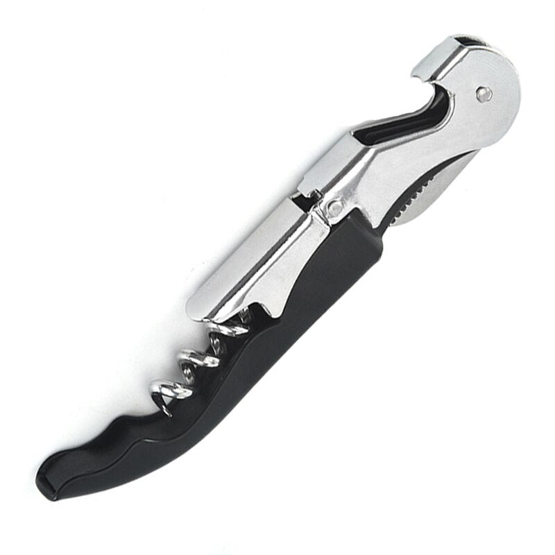 Waiter Corkscrew, Wine Opener with Serrated Foil Cutter, Double Lever Wine Bottle Opener for Bartenders and Gifts