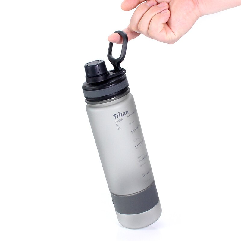 Water Bottle,  Clear Large Water Bottle with Handle, 0.9L Sports Water Bottle BPA Free Wide Mouth Water Jugs for Gym, Kitchen