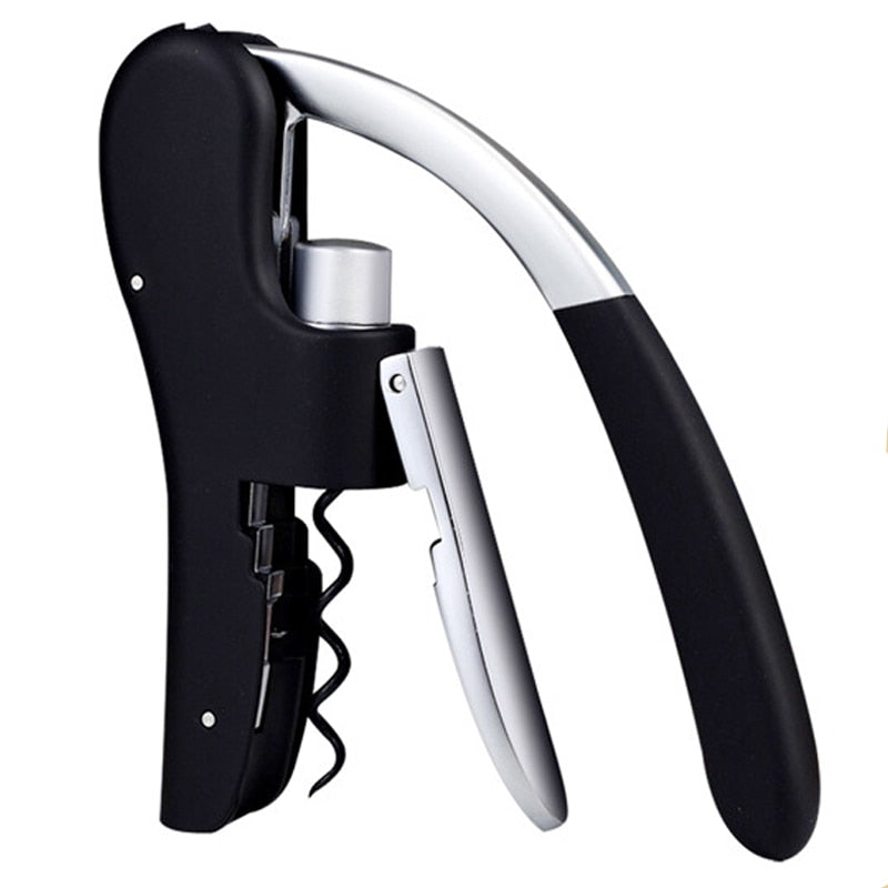 Wine Opener Corkscrew, Manual Vertical Lever Corkscrew with Two-Motion Ergonomic Handle for Wine Lovers