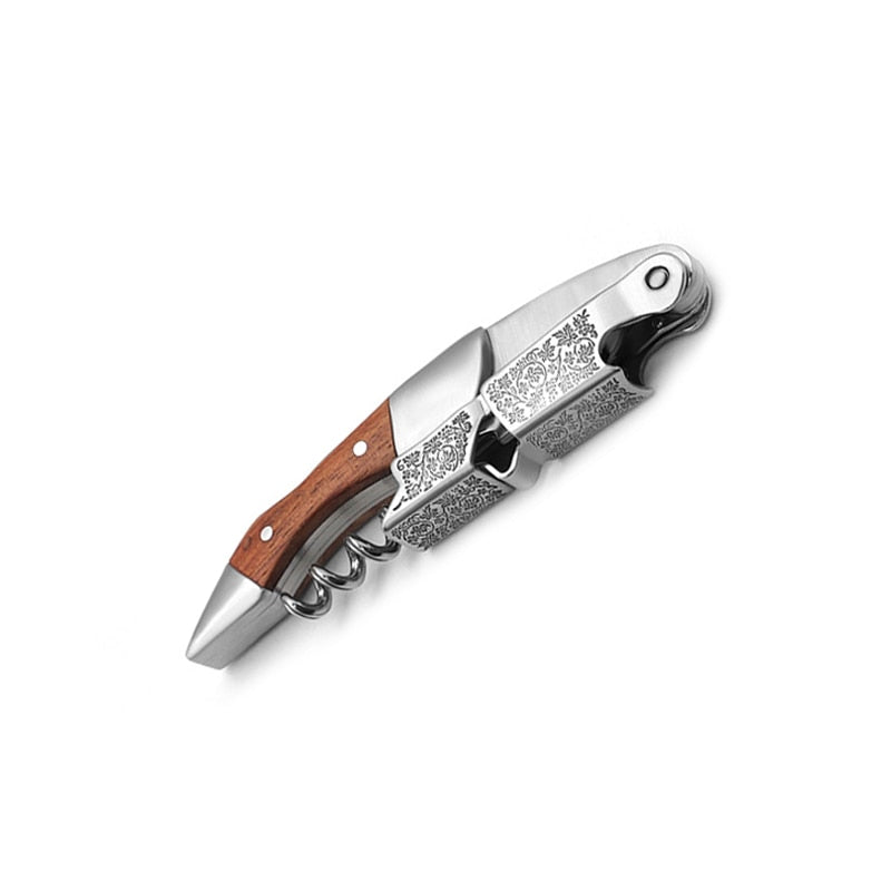 Wine Opener, Professional Waiters Corkscrew, PU Bag, Bottle Opener and Foil Cutter Gift for Wine Lovers