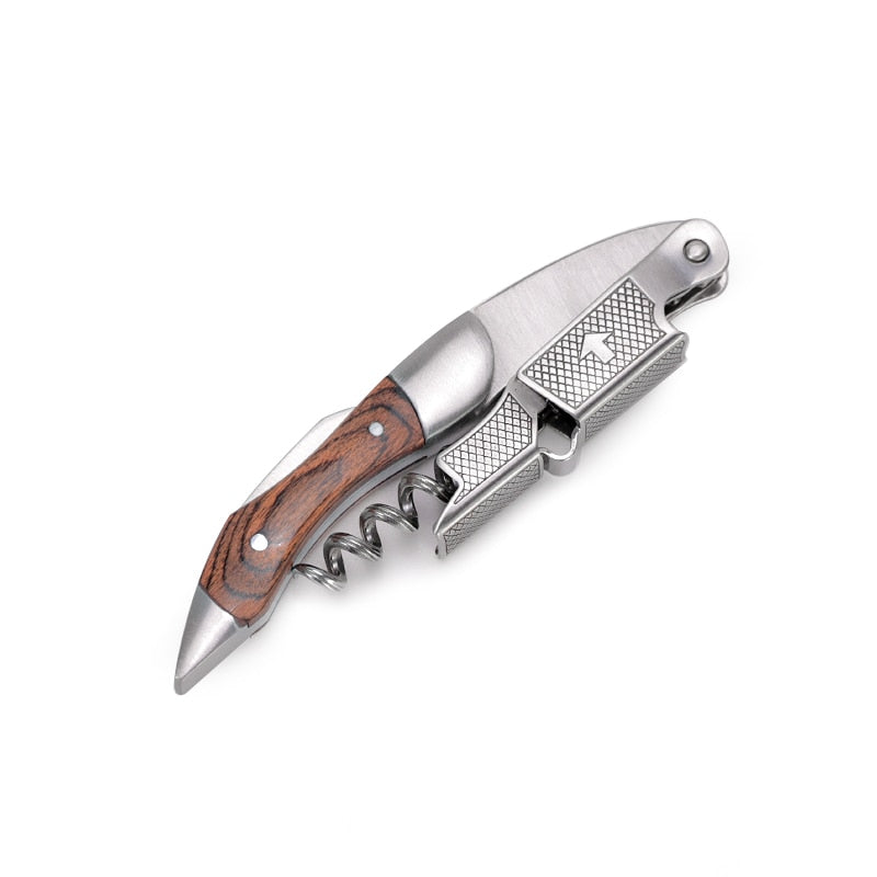 Wine Opener, Professional Waiters Corkscrew, PU Bag, Bottle Opener and Foil Cutter Gift for Wine Lovers