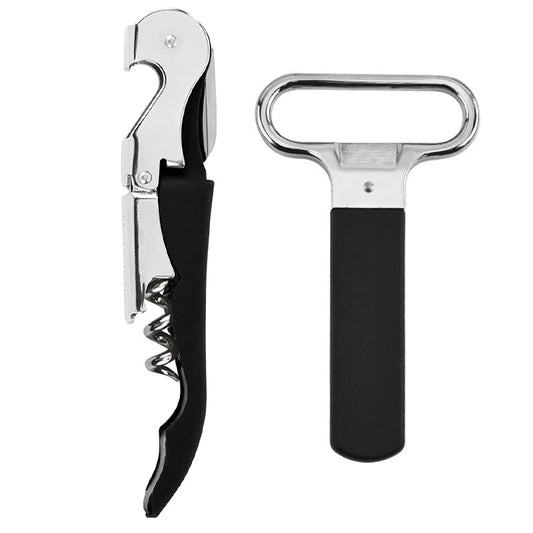 Wine Opener Set, Two-Prong Cork Puller, Waiters Corkscrew, Old Wine Beer Bottle Opener - Perfect Wine Accessories Gift