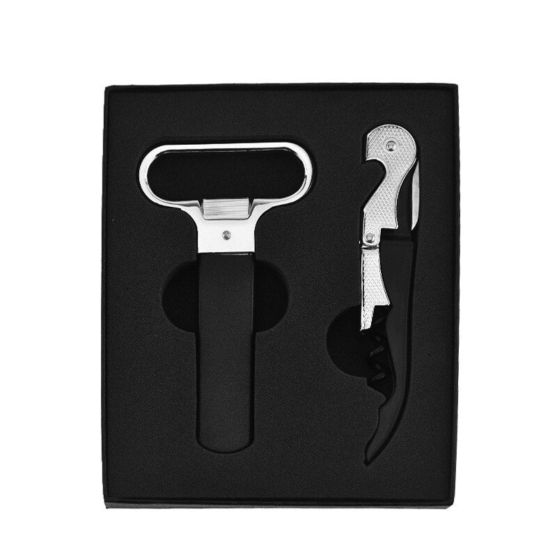 Wine Opener Set, Two-Prong Cork Puller, Waiters Corkscrew, Old Wine Beer Bottle Opener - Perfect Wine Accessories Gift
