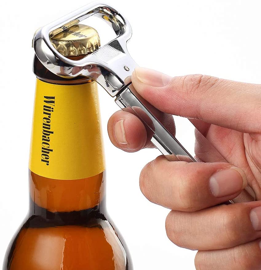 Wine Opener - Two-Prong Cork Puller &amp; Corker with Sleek Case - Durable Stainless Steel Bottle Opener &amp; Beer Opener, Great Gift
