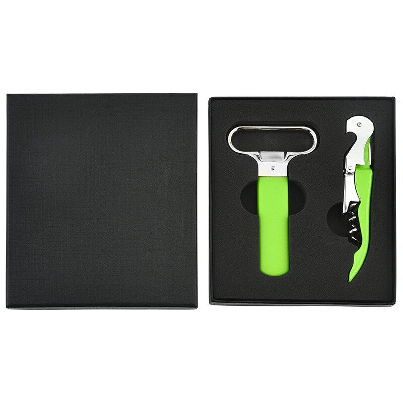 Wine Opener, Two-Prong Cork Puller Waiters Corkscrew Wine Cork Opener, Beer-Bottle Opener for Bartenders and Gifts