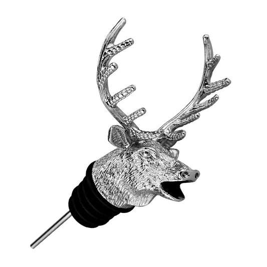 Wine Pourer Wine Aerator, Zinc Alloy Animal Head Pourer for Bar Accessories Birthday Home Party