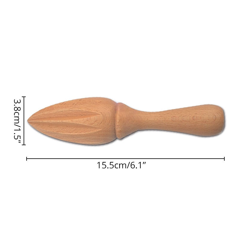 Wood Citrus Reamer,  Handmade Lemon Juicer Made of European Hardwood, 6.1-Inches